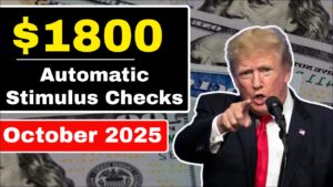 $1800 Stimulus Checks for October 2025 – SSI, SSDI & VA Beneficiaries to Benefit